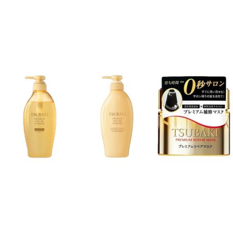 Shiseido - Tsubaki Premium Volume & Repair Shampoo, Conditioner Set + Premium Mask (new version)