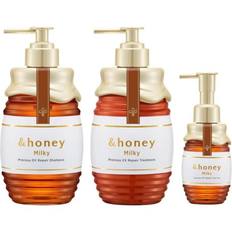 &HONEY - Milky Precious EX Repair  Shampoo 1.0 + Treatment 2.0 + Oil 3.0
