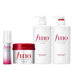   Shiseido - Fino Premium Touch teljes hajápoló szett samponnal, balzsammal, hajpakolással és airy hajolajjal