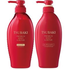   Shiseido - Tsubaki Premium Moist & Repair Shampoo, Conditioner Set 2x450ml