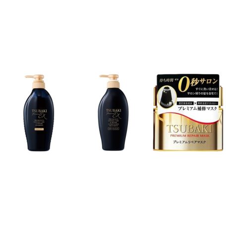 Shiseido - Tsubaki Premium EX Damage Care & Repair Shampoo, Conditioner Treatment Set + Premium Mask (new version)