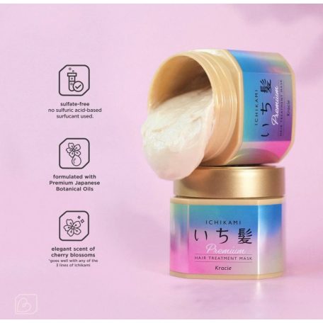 Kracie - Ichikami Premium Hair Treatment Mask (hajpakolás) (200g)
