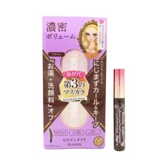   Kiss Me Heroine Make - Volume & Curl Mascara Advanced Film barna szempillaspirál (02 Brown)