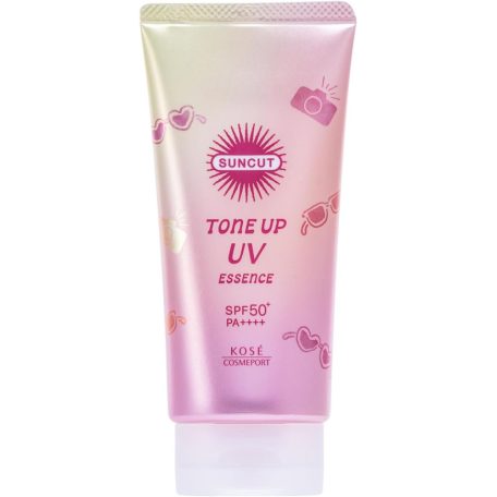 Kosé - Suncut Tone-up UV Essence Rose Pink SPF50+ PA++++ (80g)
