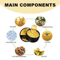 24 karátos arany szemmaszk 30 pár