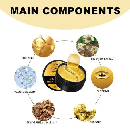 24 karátos arany szemmaszk 30 pár