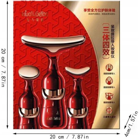 4D multifunkcionális feszesítő masszírozó piros