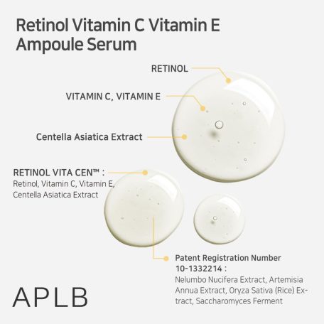 APLB - Retinol Vitamin C Vitamin E Ampoule Serum 40ml