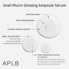 APLB - Snail Mucin Ginseng Ampoule Serum 40ml